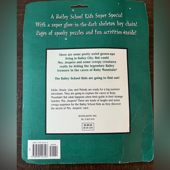 The Adventures of The Bailey School Kids Book With Glow-in-the-Dark Skeleton - Picture 3 of 3